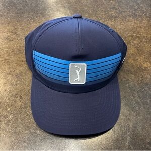 PGA  tour Pro Series Golf Strap Back Hat Adjustable Peacoat NWT